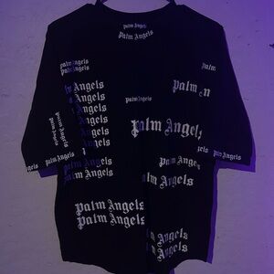 Palm Angels Black Graphic T-Shirt never worn